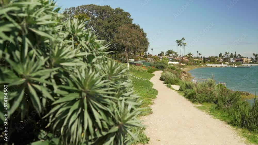 The Waterfront trails in Point Loma, San Diego, California. The Waterfront trails in Point Loma, San Diego, California.