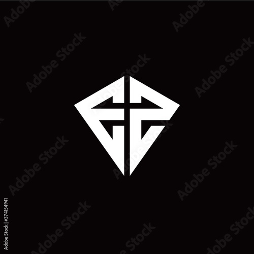 Free Download Initial E Z letter with kite modern style logo template vector - GFXLoad
