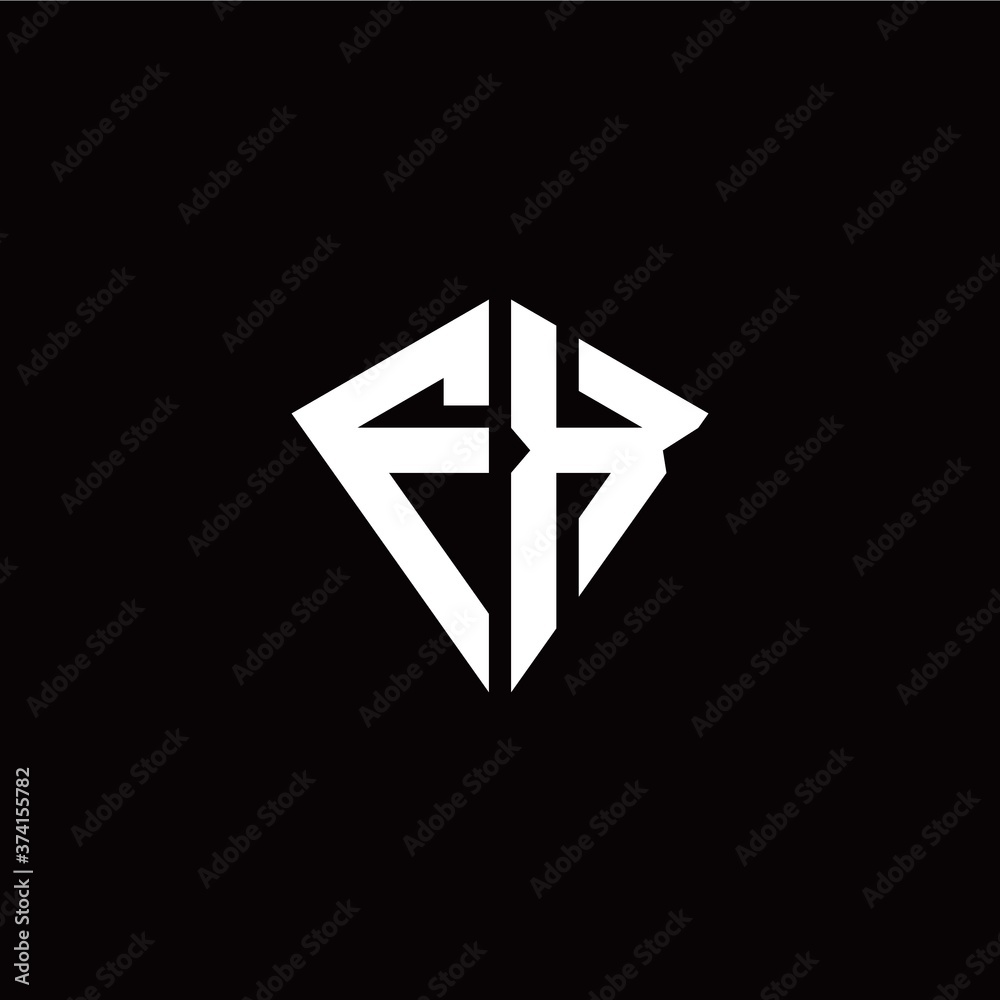 Initial F X letter with kite modern style logo template vector Initial F X letter with kite modern style logo template vector