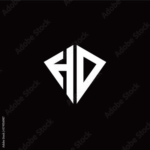 Free Download Initial H O letter with kite modern style logo template vector - GFXLoad