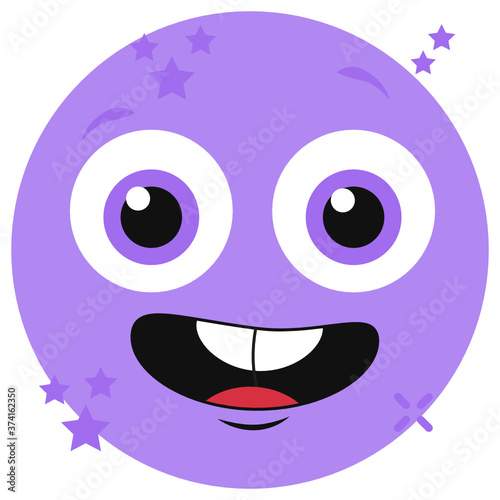 
Happy emotag icon design, smiling emotag expression
