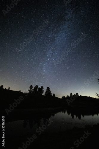 Foto notturna della Via Lattea dal pianeta Terra © Andrea