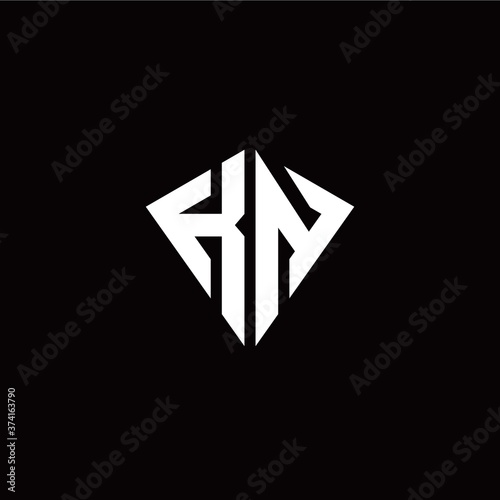 Free Download Initial K N letter with kite modern style logo template vector - GFXLoad