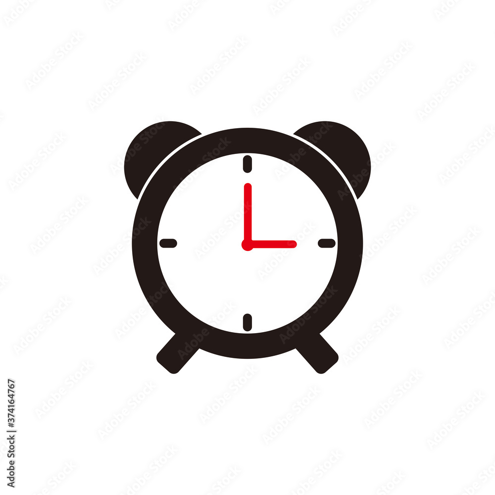 Alarm clock icon symbol vector Alarm clock icon symbol vector