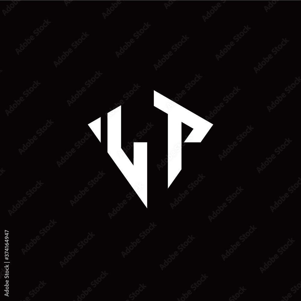 Initial L T letter with kite modern style logo template vector Initial L T letter with kite modern style logo template vector