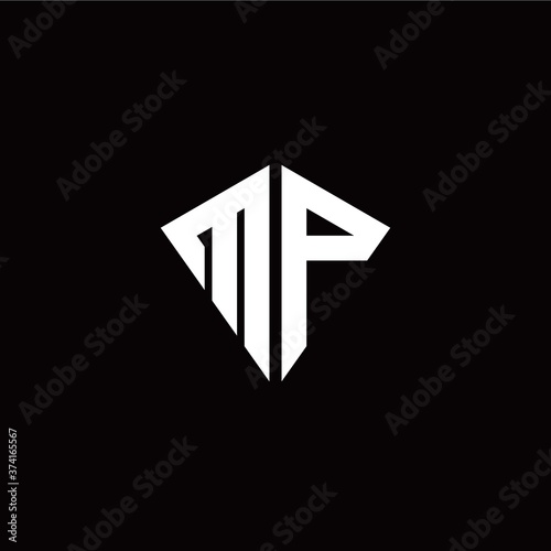 Free Download Initial M P letter with kite modern style logo template vector - GFXLoad