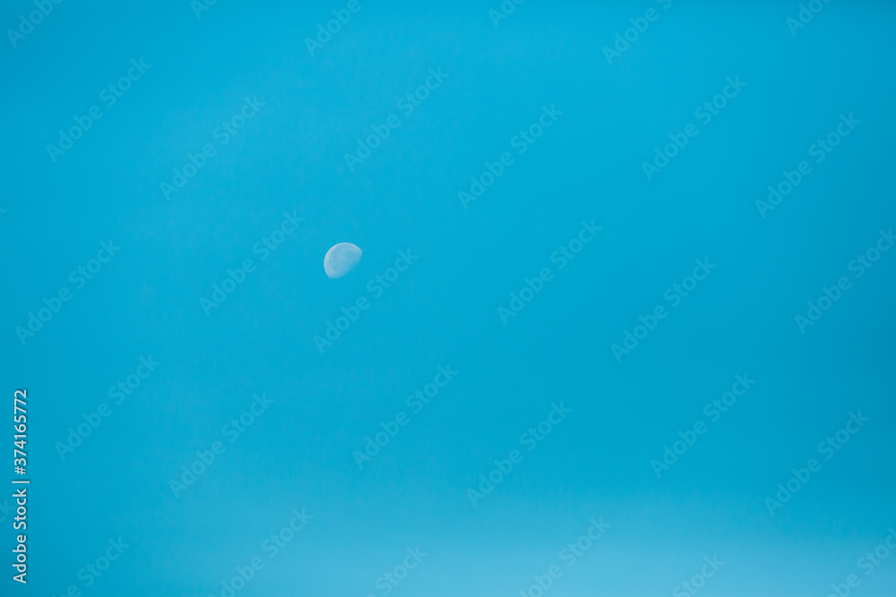 heaven clear blue sky and white moon heaven clear blue sky and white moon