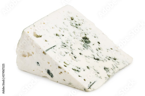 blue cheese isolated on a white background
