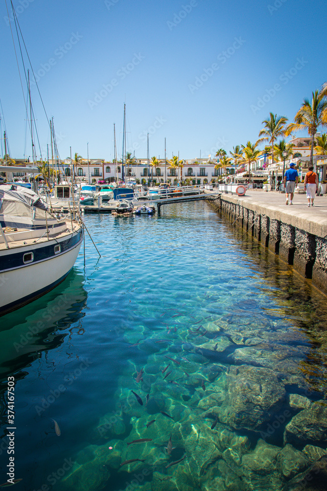 Fototapeta premium Boat Life in Mogan