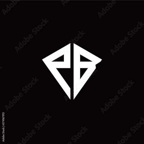 Free Download Initial P B letter with kite modern style logo template vector - GFXLoad