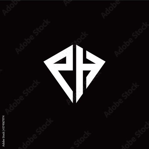 Free Download Initial P H letter with kite modern style logo template vector - GFXLoad