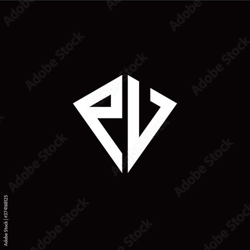Initial P V letter with kite modern style logo template vector Free Download Initial P V letter with kite modern style logo template vector - GFXLoad