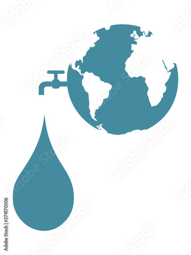 Fresh water graphic illustrating earth's resources