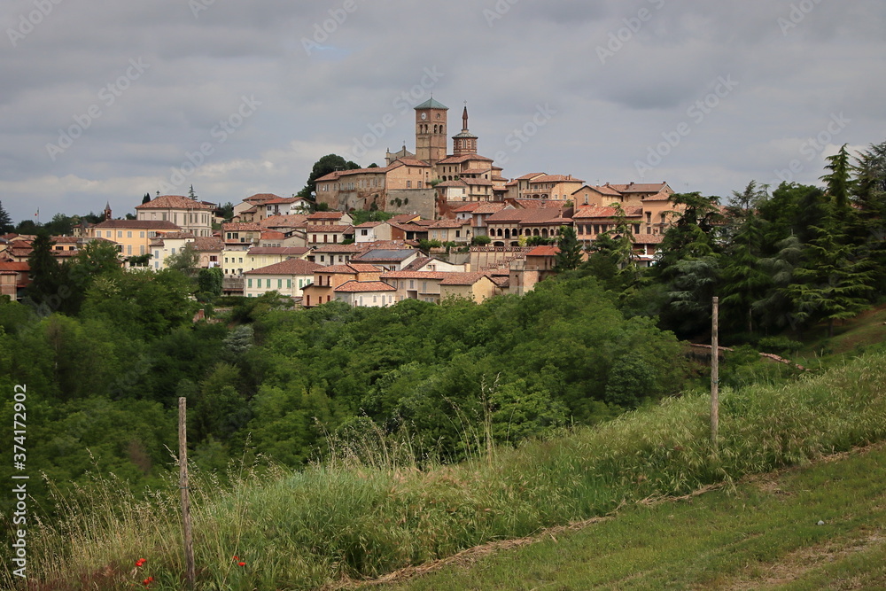 Views of the Lower Monferrato hills in Piedmont.