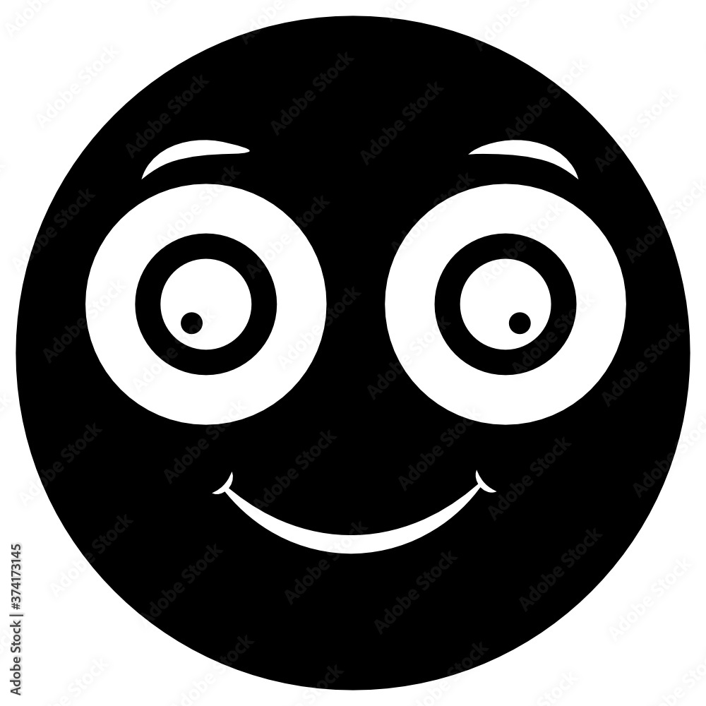 Design of smiling face emoji, editable icon design
Design of smiling face emoji, editable icon design