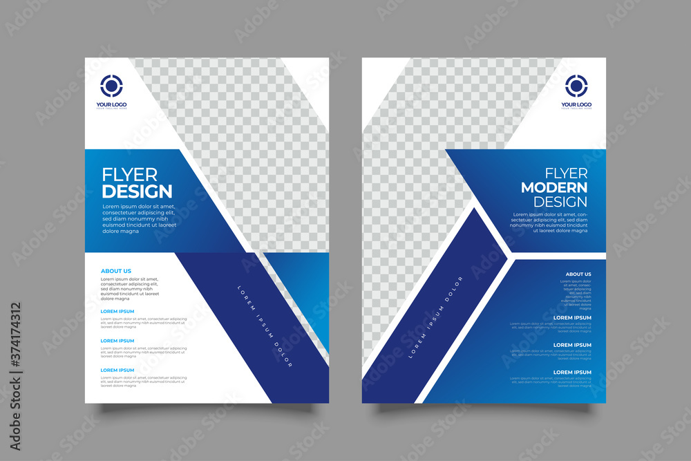 Corporate Business Flyer poster pamphlet brochure cover design layout background, vector template in A4 size - Vector Corporate Business Flyer poster pamphlet brochure cover design layout background, vector template in A4 size - Vector