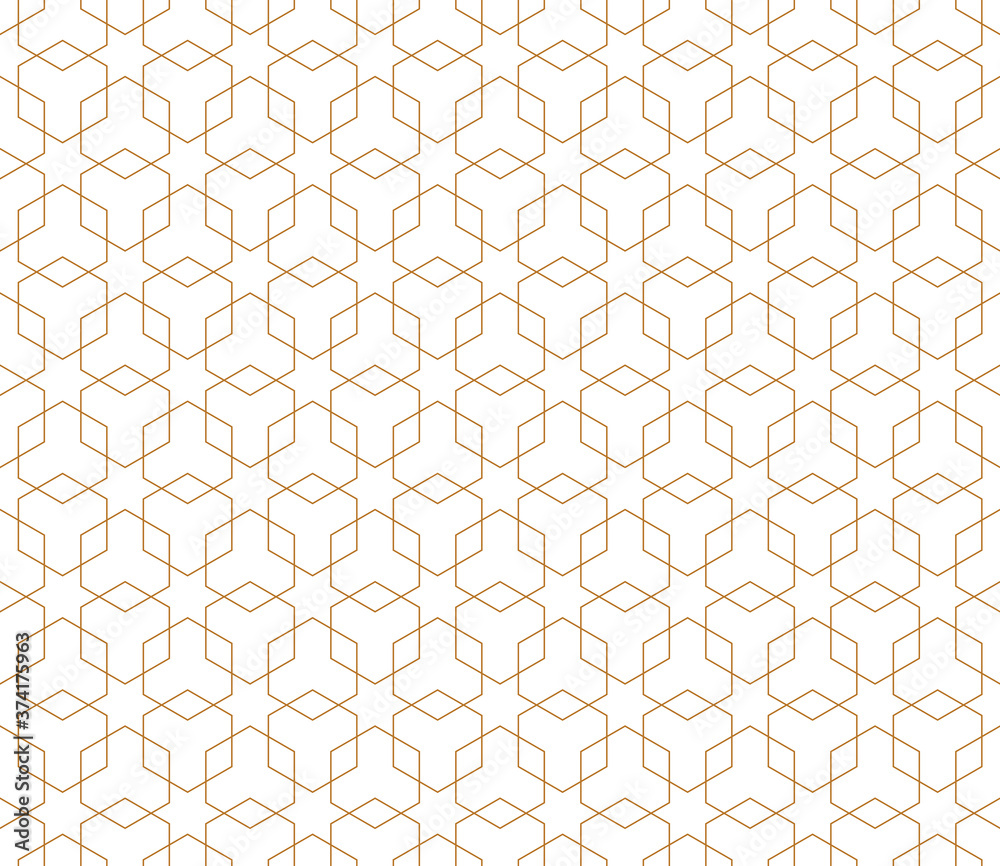Vector seamless geometric pattern. Modern thin hexagon grid texture. Vector seamless geometric pattern. Modern thin hexagon grid texture.