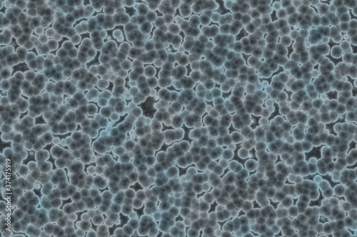 nice creative light blue huge amount of organic bacteria computer graphic texture illustration