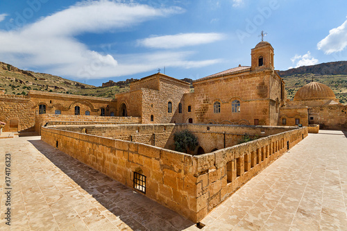Historical Dayrul Zafaran Syrian Orthodox monastery complex in Mardin, Turkey. photo