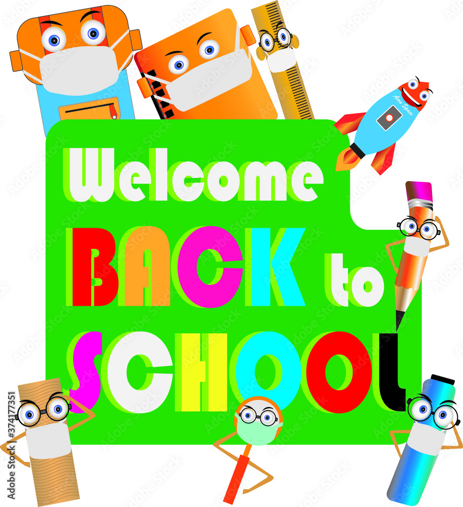 Fototapeta premium back to school