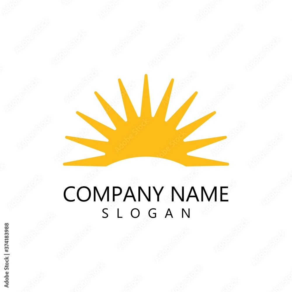 sun illustration logo sun illustration logo