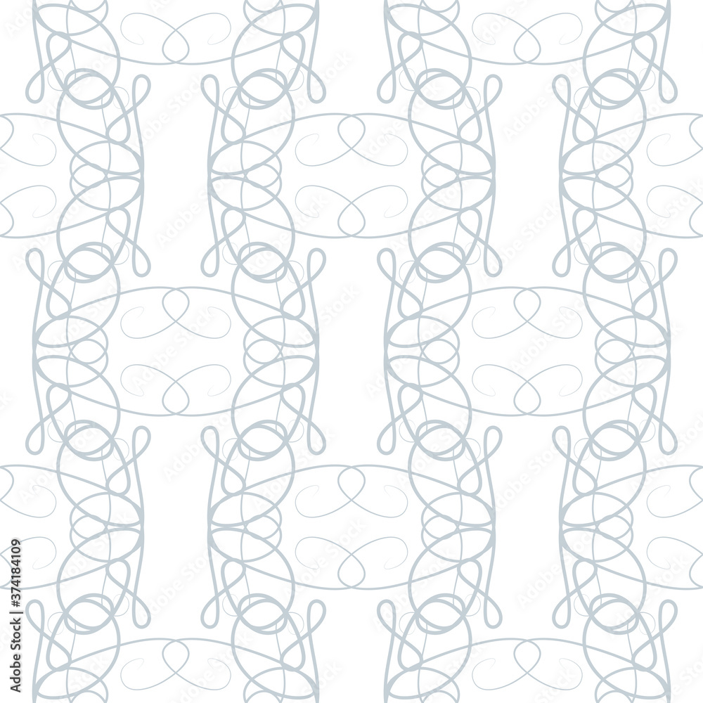 Obraz premium Curly background. Seamless pattern. Vector