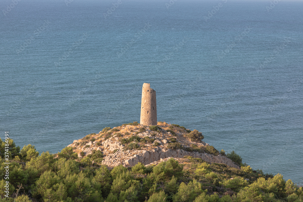 The Colomera tower is an ancient medieval watch tower in Beneicàssim, Spain