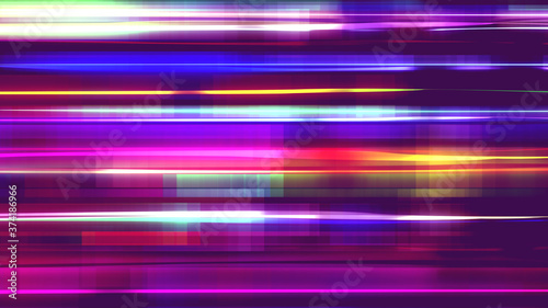 Abstract digital multicolor lines speed motion light background. hi tech concept for business technology.