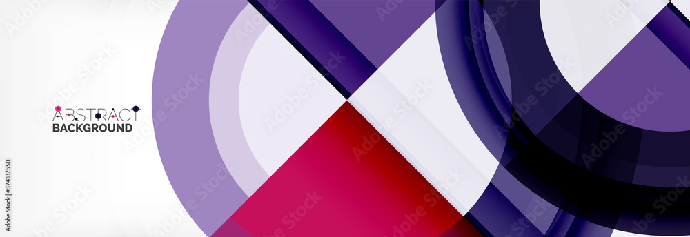 Round shapes, triangles and circles. Modern abstract background Round shapes, triangles and circles. Modern abstract background