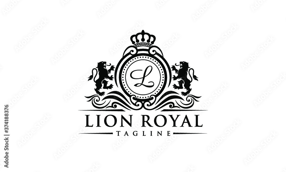 Royal Lion Logo Template