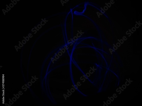 abstract blue light in the dark