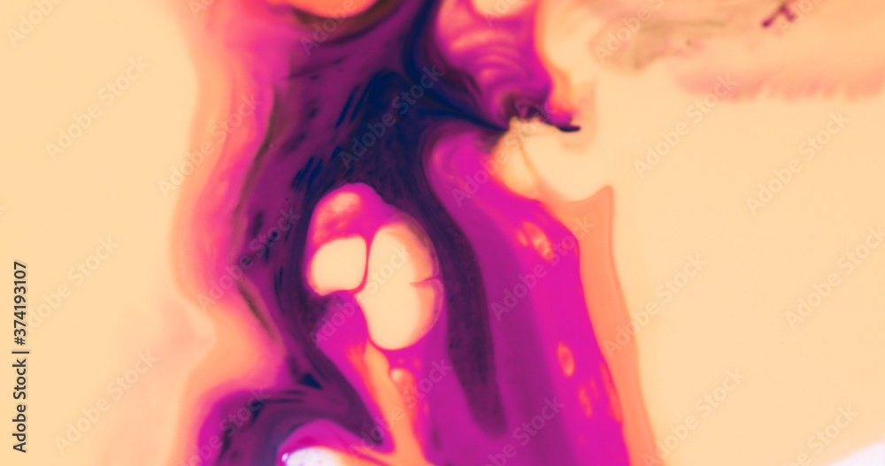 Macro Paint with Vibrant Color Palette. Acrylic Paint with Bright Dye and Paint. Macro Paint with Vibrant Color Palette. Acrylic Paint with Bright Dye and Paint.