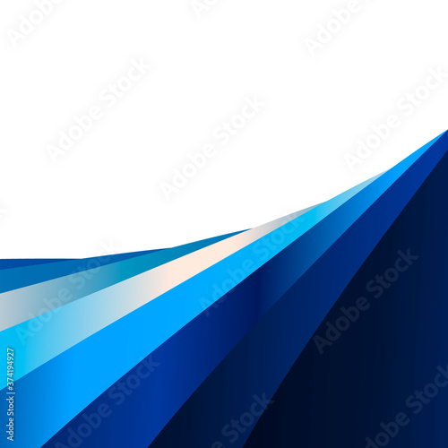 Multi colored wavy lines intertwining on a white background