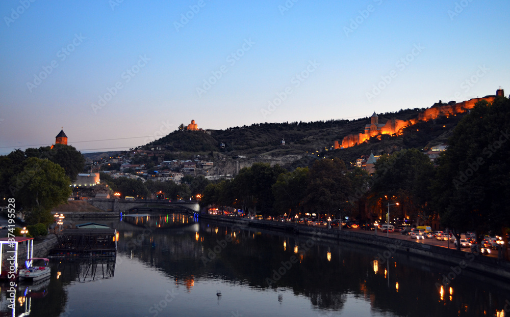 Tbilisi View from Bridge of Peace