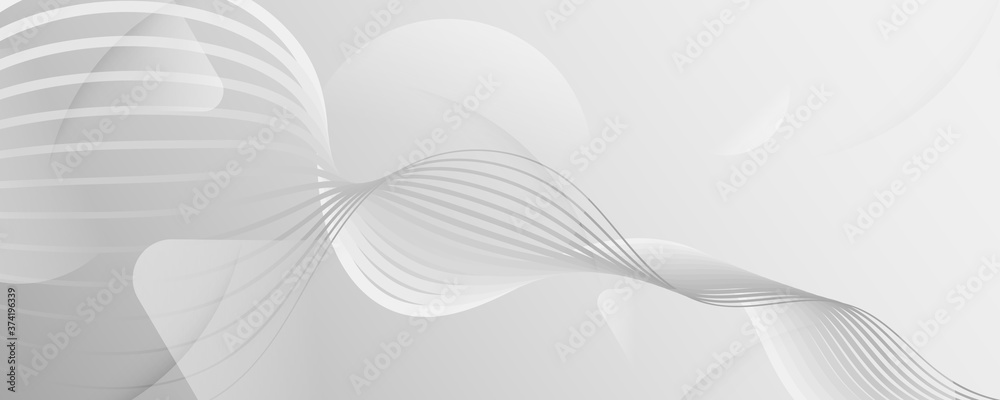 White Memphis Fluid Shapes. 3d Flow Lines White Memphis Fluid Shapes. 3d Flow Lines