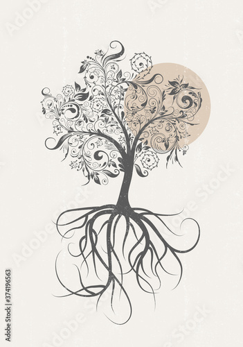 Tree of life wall art print family love symbol