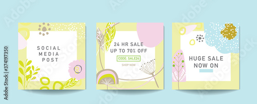 Scandinavian art and graphic design elements