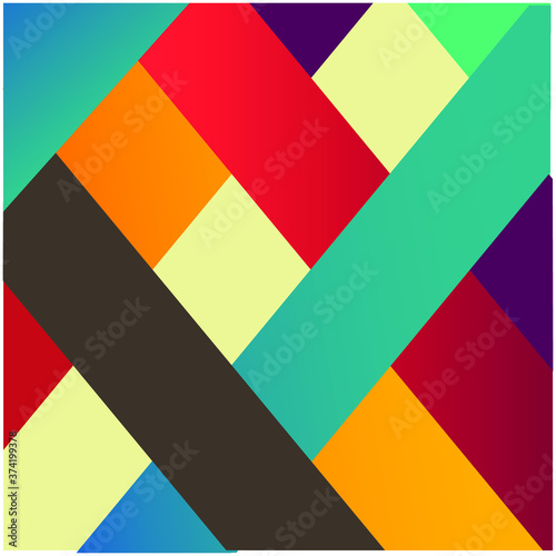 Colorful plait background in retro style. You can use this set as web and print background to make your design looking nice with vintage color schemes.