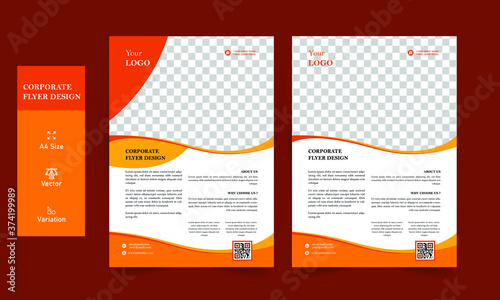 Magazine, Poster, Corporate Brochure or flyer design vector template, Leaflet presentation, Modern Flyer Background Design