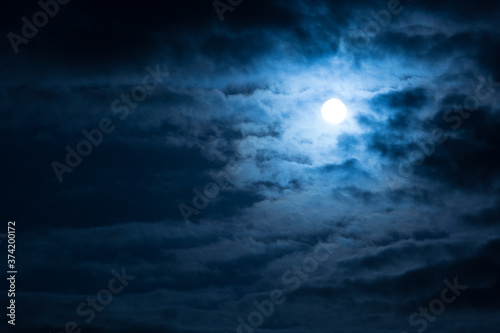 night sky with clouds