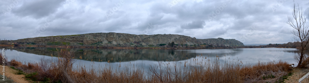 panorama of a lake.