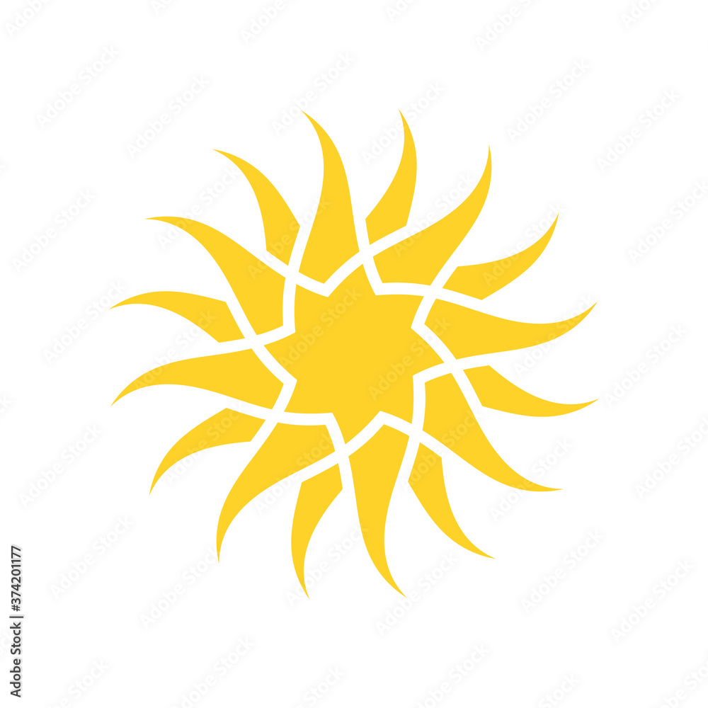 Sun icon illustration Sun icon illustration