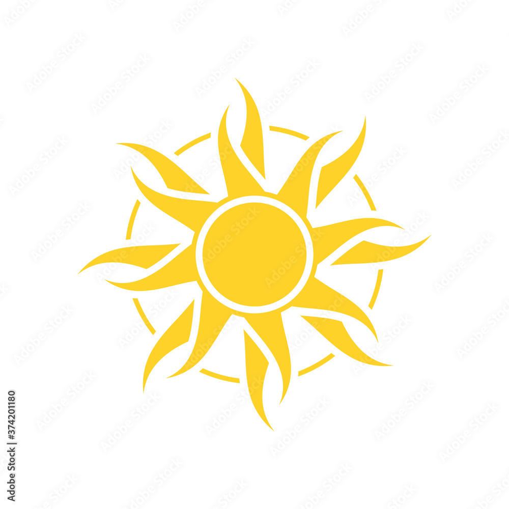 Sun icon illustration Sun icon illustration