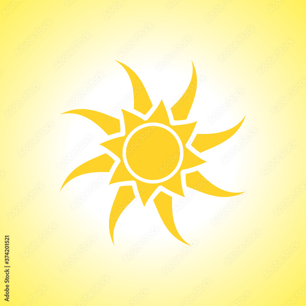 Sun icon illustration Sun icon illustration