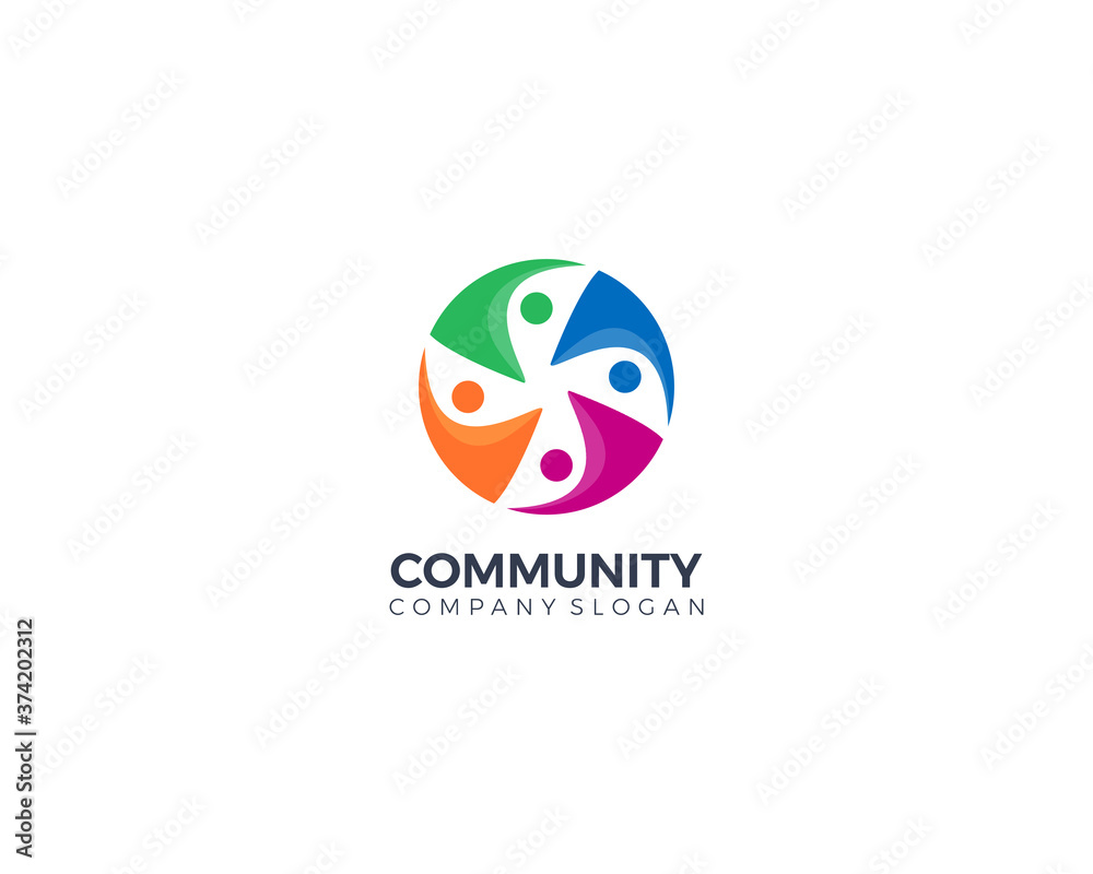 community concept group of people vector design template community concept group of people vector design template