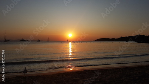 sunset at the beach