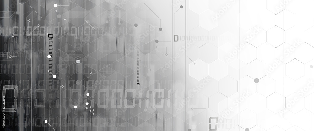 Fototapeta premium Technology data background, idea of global business solution