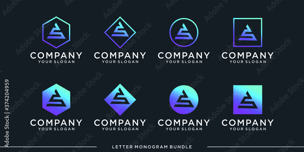 creative abstract monogram initial c, logo design vector template creative abstract monogram initial c, logo design vector template