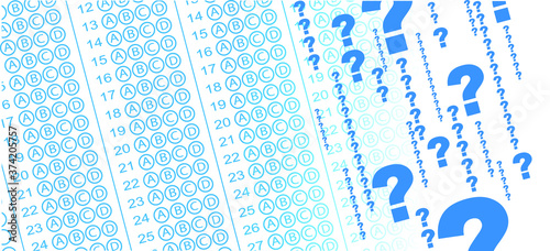 background for multiple choice answer paper.