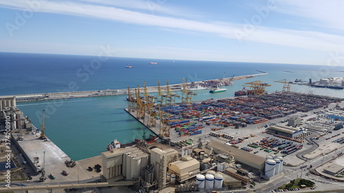 Port in Barcelona